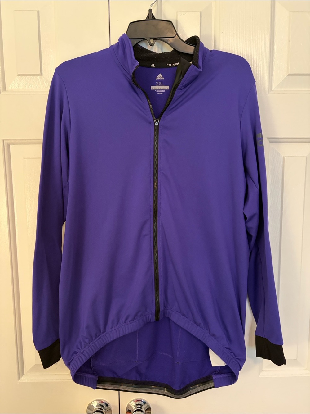 adidas Women's Purple Full-Zip Utility Cycling Jacket